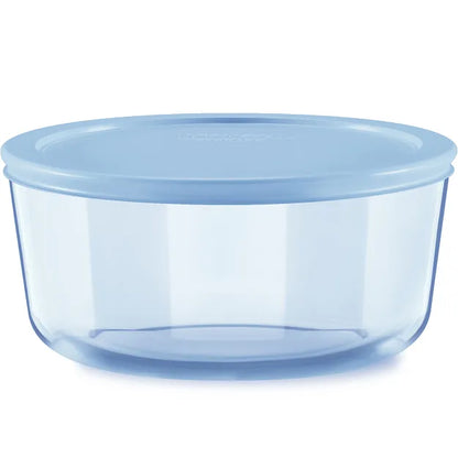 Simply Store® Tinted 7-cup Round Storage with Blue Plastic Lid