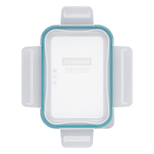 Total Solutions™ Rectangle Medium Plastic Lid with Juniper Green Seal