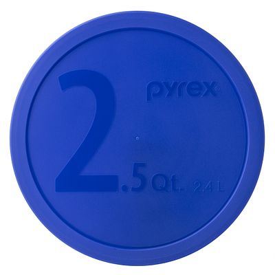 2.5-qt Round Plastic Lid Blue