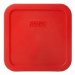 4 Cup Square Storage Plastic Lid Red