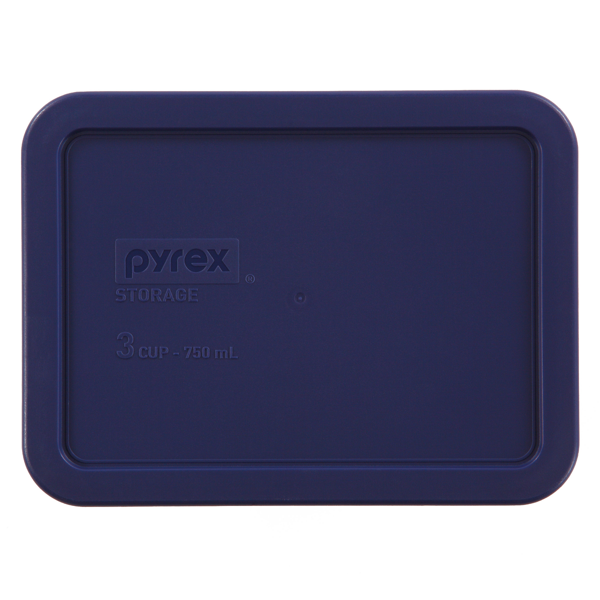 Blue Lid for 3-cup Rectangular Food Storage Container